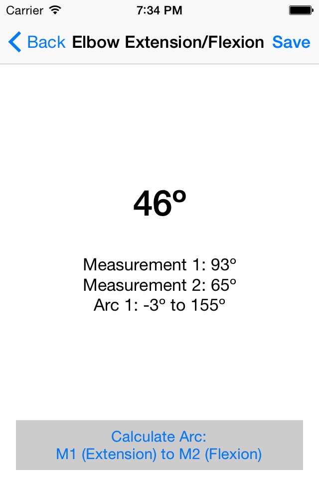 yROM Goniometer screenshot 3