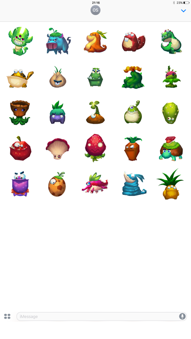 Plant and Animal Game Stickers Screenshot 2