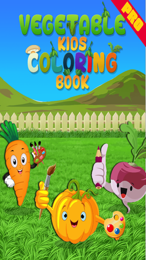 Vegetables Kids Coloring Book Pro(圖1)-速報App