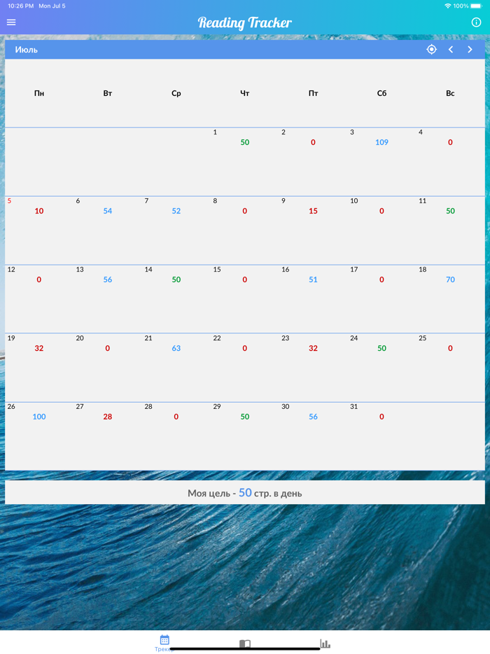 Reading Tracker трекер чтения