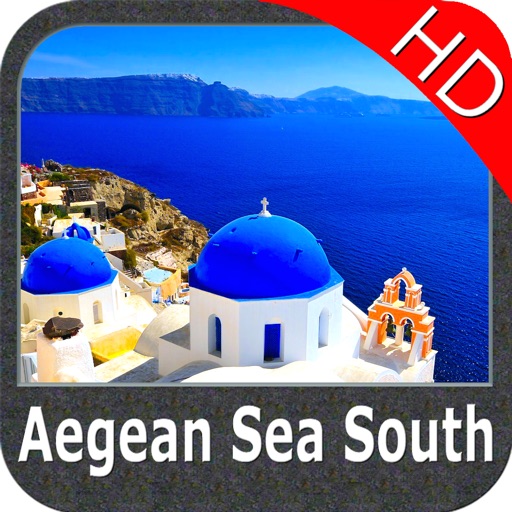 Marine: Aegean Sea (South) HD - GPS Map Navigator
