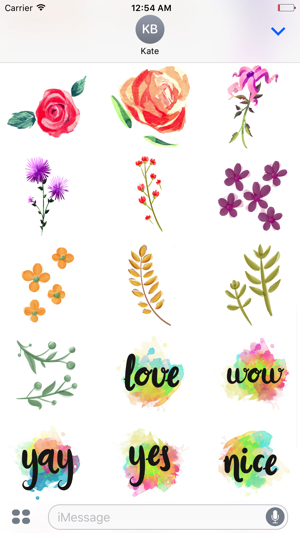 Watercolor Flowers Spring Words(圖3)-速報App