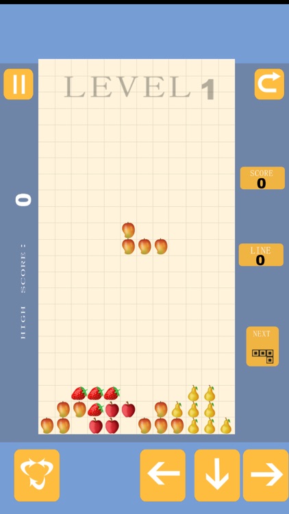 Awesome Fruit Fall Mania - new block drop game