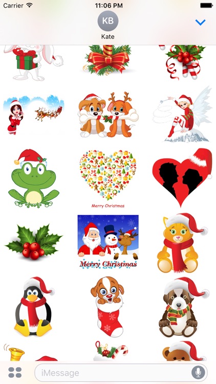 Sweet Christmas Stickers for iMessage