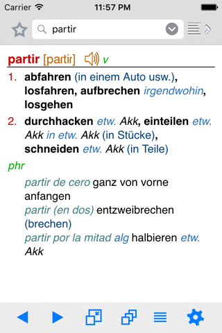 Lingea Spanish-German Advanced Dictionary screenshot 2
