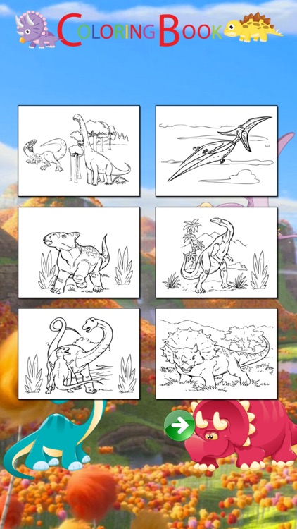 Jurassic Dinosaurs Coloring Pages Game