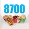 8700 makes it easier to understand how many kilojoules (calories) are in products from common fast food and snack chains