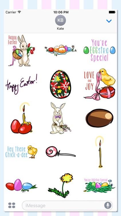 EGGstra Happy Easter Stickers