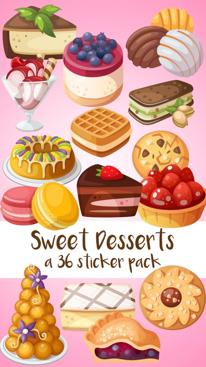 Sweet Desserts A Yummy Sticker Pack