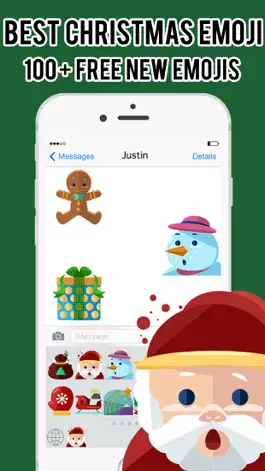 Game screenshot Christmas Emojis Stickers Messenger Keyboard Pro apk