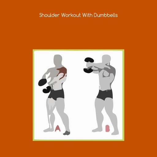 Shoulder workout with dumbbells