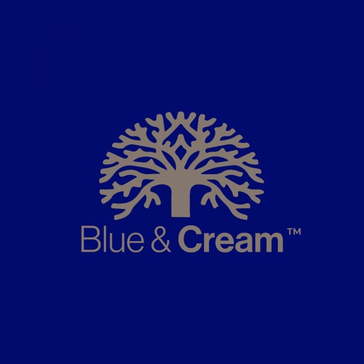 Blue & Cream Card