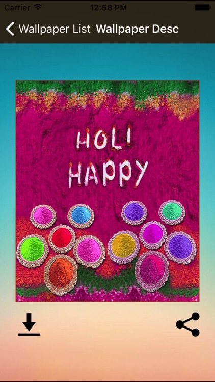 Holi Special 2017-SMS Wishes Wallpaper screenshot-3