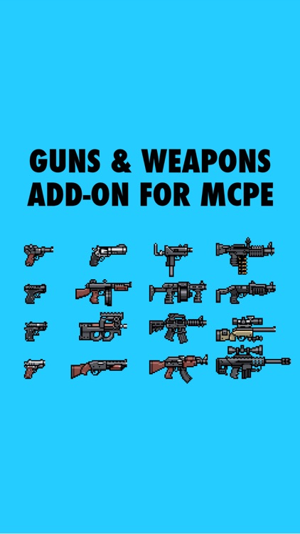 Weapons & Guns Add-On for Minecraft PE (MCPE)
