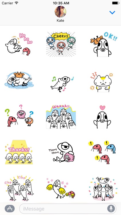 Cutie Fish Dance Animated Stickers