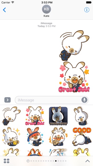 WorkeRabbit -  Sticker for iMessage(圖3)-速報App