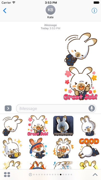 WorkeRabbit -  Sticker for iMessage