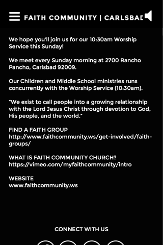 Faith Community | Carlsbad, CA screenshot 4