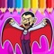 Coloring Dracula Game For Childrens