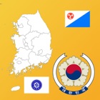 South Korea Province Maps and Flags