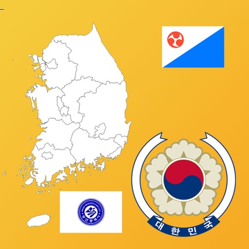 South Korea Province Maps and Flags icon