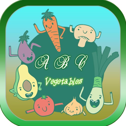 Vegetables ABC Dotted Easy Beginning Alphabets Icon