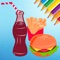 Food Coloring Book for kids - Drawing free game