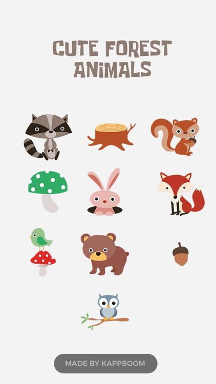 Cute forest animals Stickers