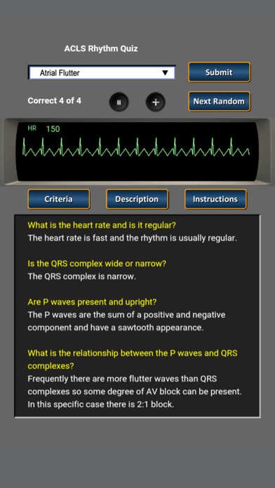 ACLS Rhythm Quiz screenshot1