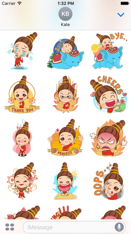 Sri the thai princess for iMessage Sticker