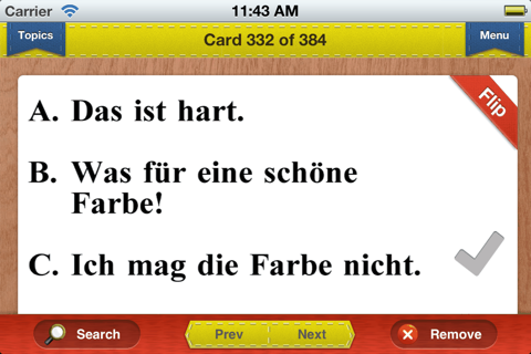 Praxis II German Prep Flashcards Exambusters screenshot 2