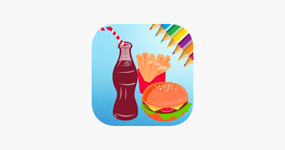 Download ‎Food Coloring Book for kids - Drawing free game on the ...