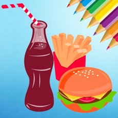 Activities of Food Coloring Book for kids - Drawing free game