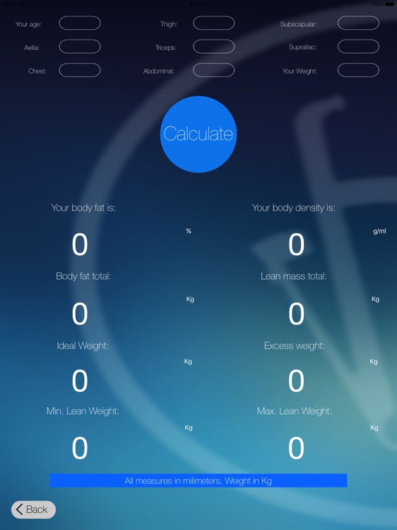 PolCalc - Utility for Evaluating Body Parameters