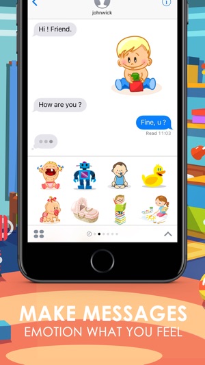 Baby Kids Emoji & Stickers for iMessage ChatStick(圖2)-速報App