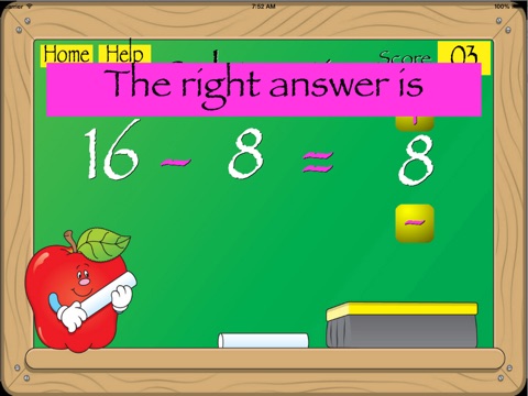 Subtraction 8 screenshot 2