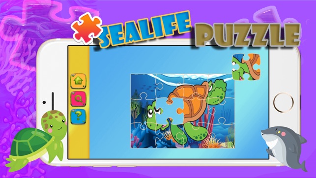 Sealife Cartoon jigsaw kids puzzle games(圖4)-速報App