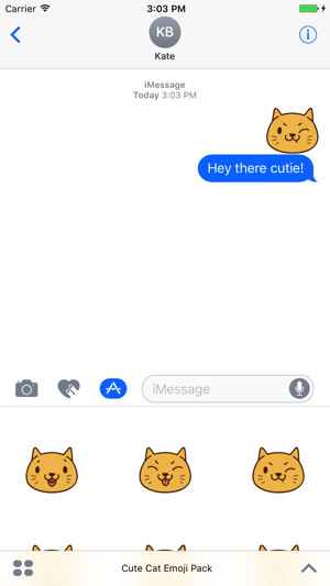 Cute Cat Emoji Pack(圖1)-速報App