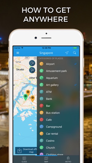 Singapore Travel Guide with Offline Street Map(圖3)-速報App