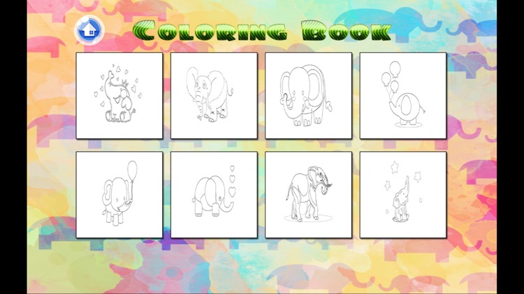 Coloring Book - Lumpy Elephant Painting For Kid