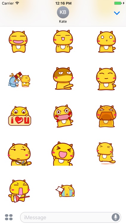 Animated Hami Cat stickers pack