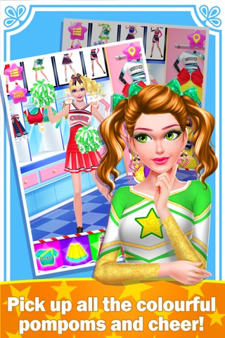 Star Cheerleader Salon- Fashion Makeup Challenge screenshot 4