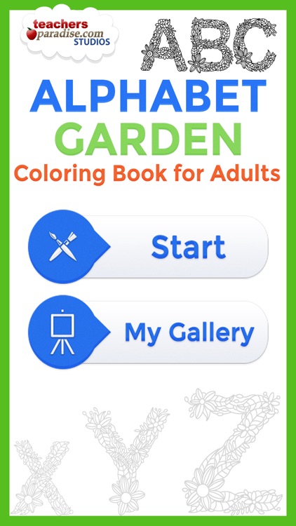 Adult Coloring Books: Alphabet