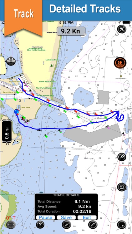 Aeolian Islands offline nautical chart for fishing