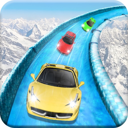 Frozen Water Slide Car driving simulator pro