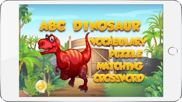 Baby Learning  ABC Dinosaur Vocabulary Flash Cards