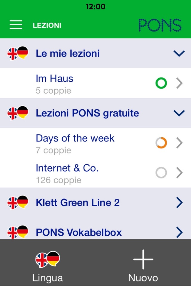 PONS Vocabulary Trainer screenshot 2