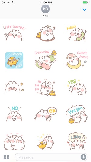 Winifred The Lovely Bunny English Stickers(圖1)-速報App