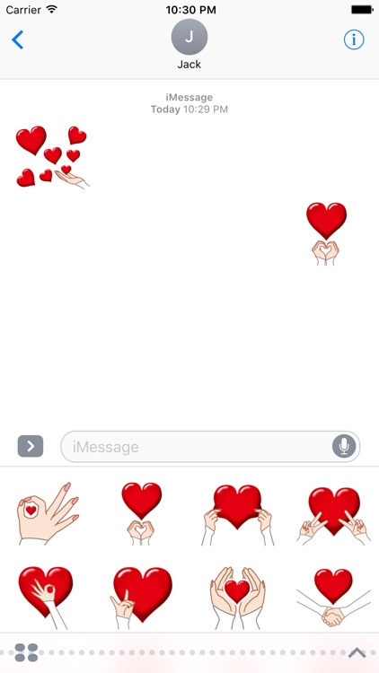 Heart Stickers for iMessage