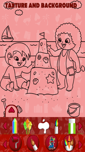 Summer Vacation Kids Coloring Book(圖4)-速報App